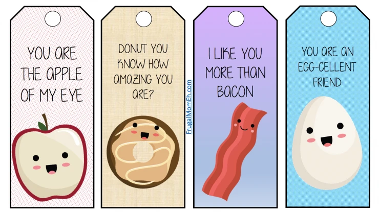 These Free Printable Valentine's Day Kawaii Bookmarks are super cute – I love Kawaii food illustrations, they are adorable. They are perfect for classroom valentines!