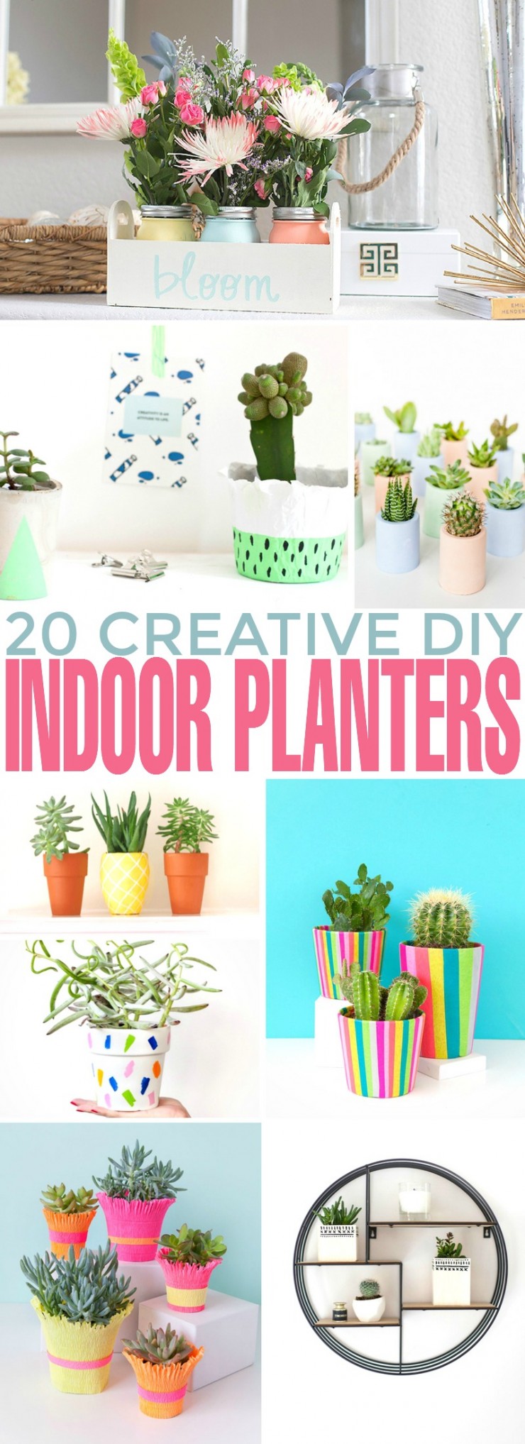A couple of days ago I was looking for new DIY weekend projects for my home and I came across 20 Creative DIY Indoor Planters that can bring any interior to life. 