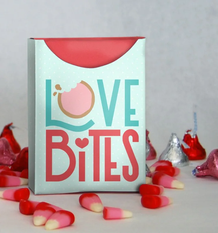These Free Printable Valentine's Day Treat Boxes are perfect for easy valentines that spread lots of love. The finished printable boxes turn out to be about the size of a small crayon box and are the best for sharing candy!