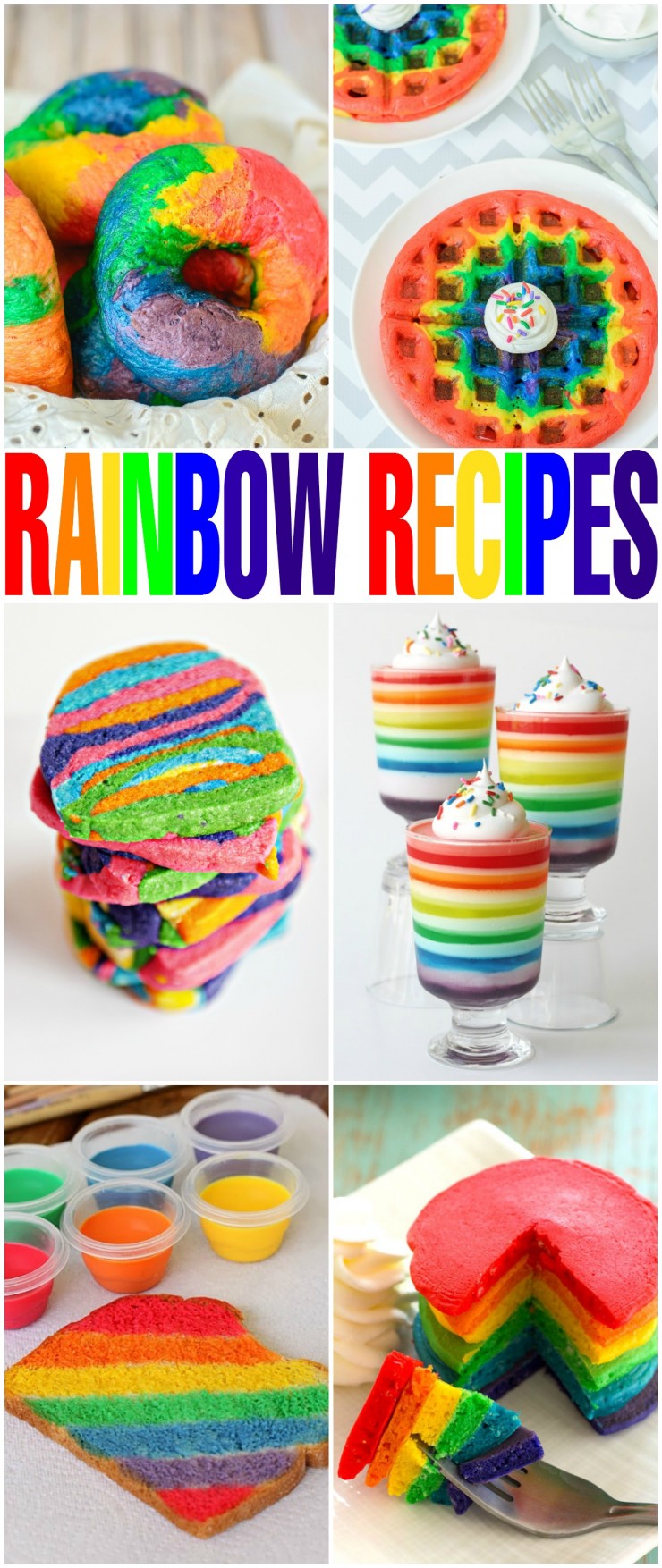 These 20 Vibrant Rainbow Recipes are just so much fun. These are some great ideas for St. Patrick's day celebrations or just because fun for kids!