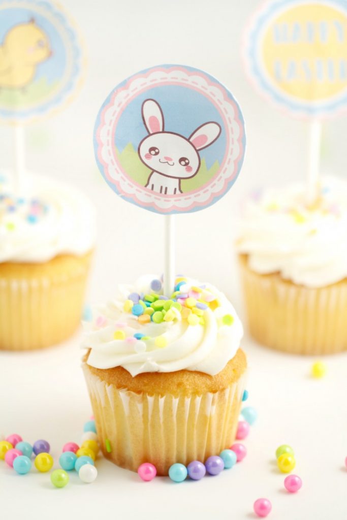 Free Printable Easter Cupcake Toppers - Frugal Mom Eh!