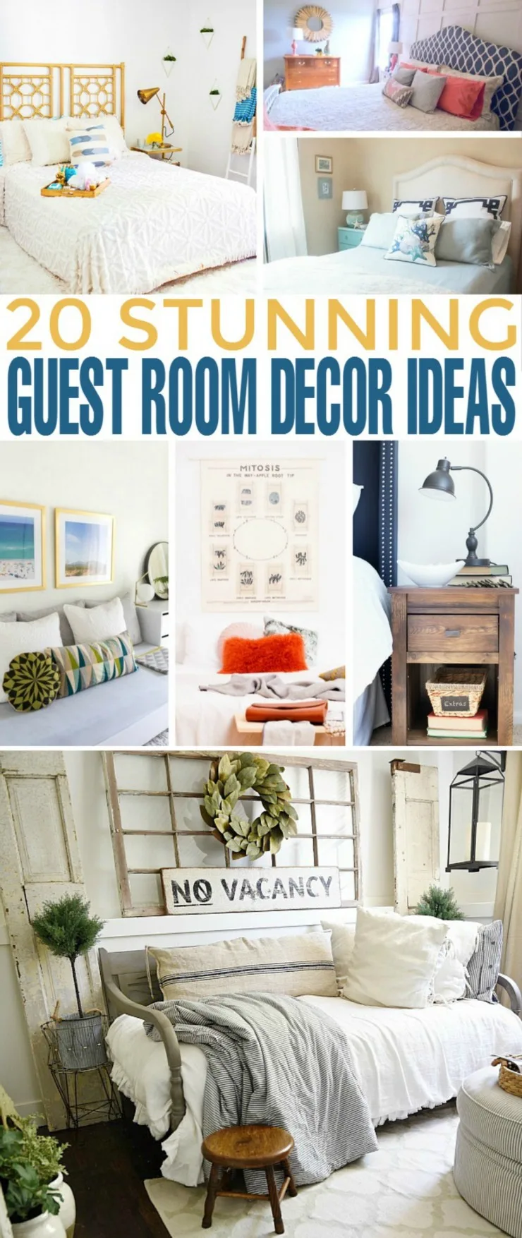 If you ever considered redecorating your guest room, I have some inspirational posts to get you started. These wonderful bloggers have come up with creative guest room decor ideas which are also budget-friendly. So as long as you're willing to put in some effort you will end up having an awe-inspiring guest room in no time!