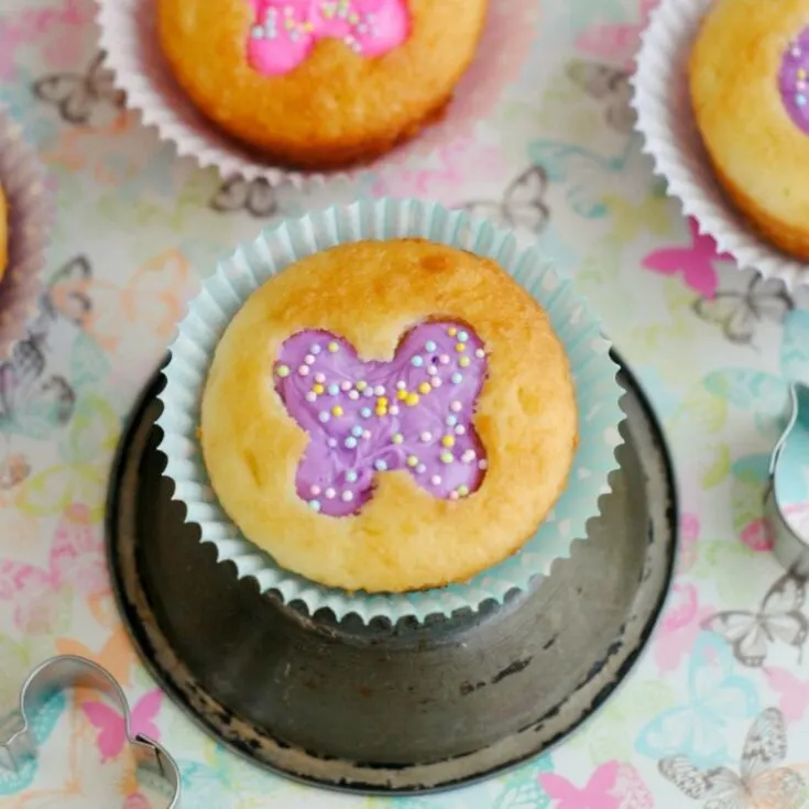 Butterfly Cut-Out Cupcakes