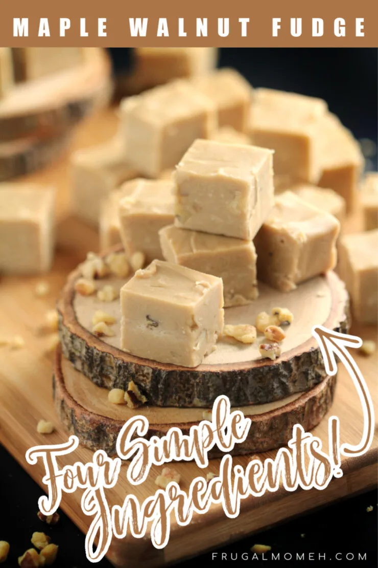 Super rich and ever-so-creamy, this Old Fashioned Maple & Walnut Fudge is made with real Maple Syrup, cream, butter and walnuts.