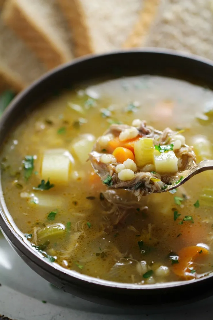 There’s nothing better than a hearty bowl of Scotch broth. Delicious, traditional Scotch broth is the best for using up leftover lamb and getting the most out of your lamb roast.  This is a family recipe so everything is from scratch. Bones and all are simmered for hours to make a stock full of flavour.
