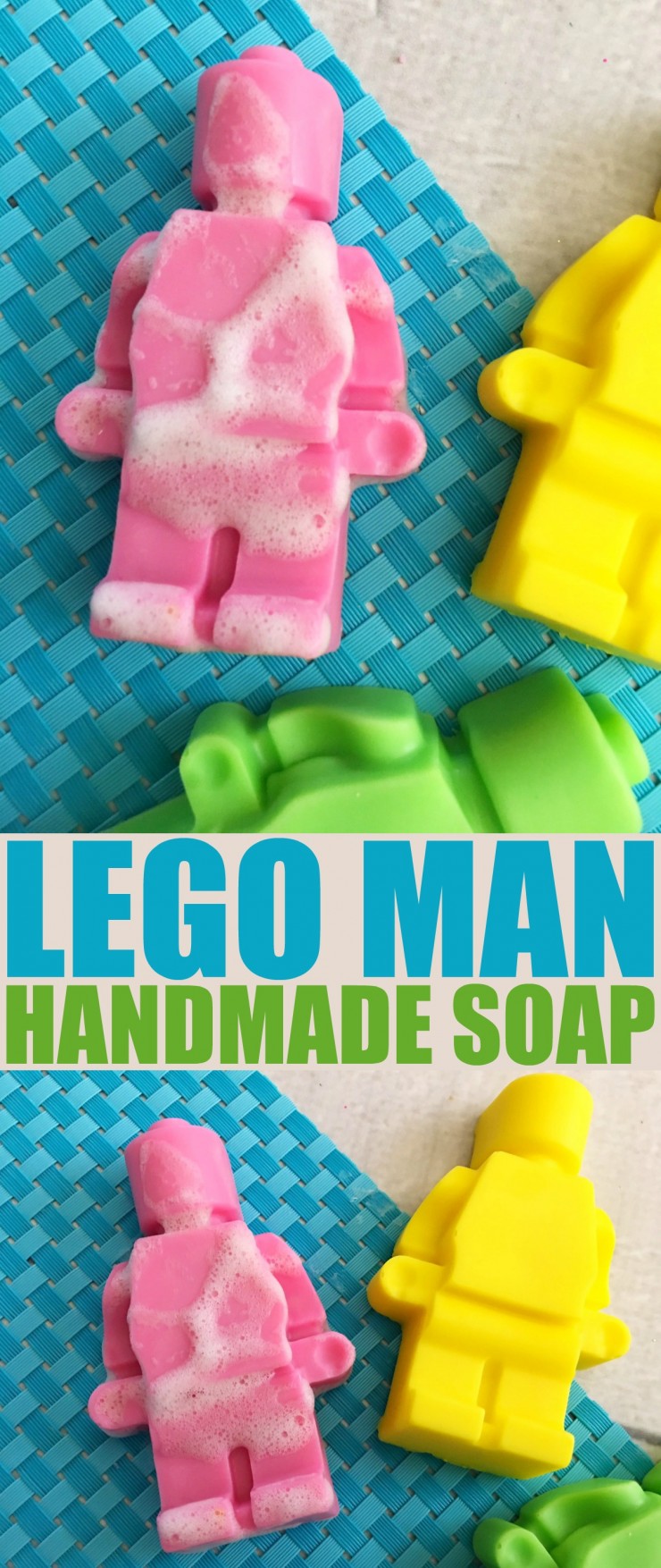 This Lego Man Handmade Soap diy is super fun for little lego fans. Lego soap are perfect for throwing into Lego themed birthday party loot bags.