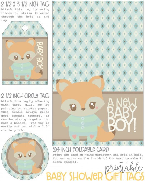 Free Printable Baby Shower Gift Tags - Frugal Mom Eh!