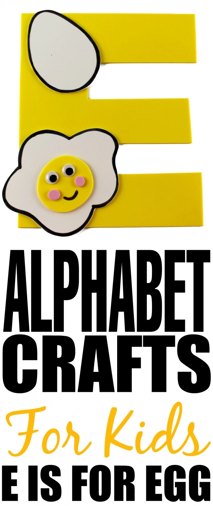 This week is my series of ABCs kids crafts featuring the Alphabet, we are doing a E is for Egg craft. These Alphabet Crafts For Kids are a fun way to introduce your child to the alphabet.