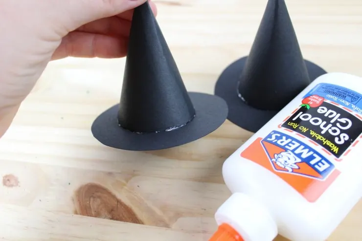 assembled witches hats.