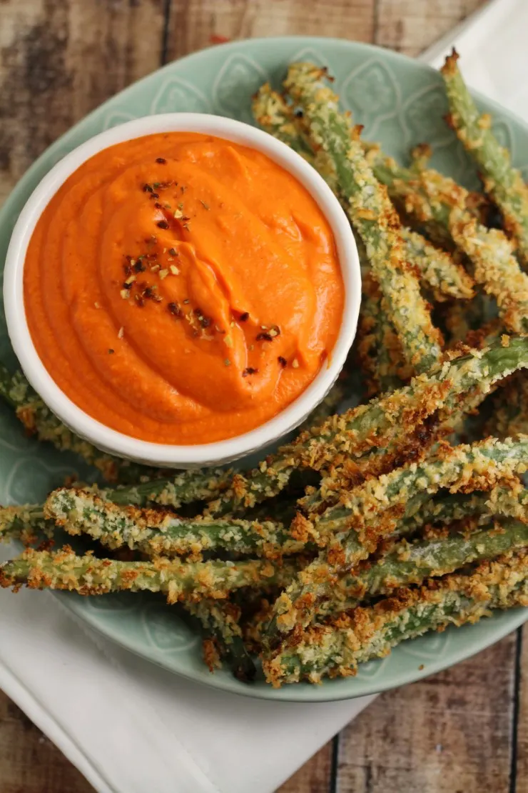 These crispy Green Bean Fries pair wonderfully with this nutritious Sweet Potato Dip for an after-school snack kids will be unable to resist. These are also great as an appetizer! 