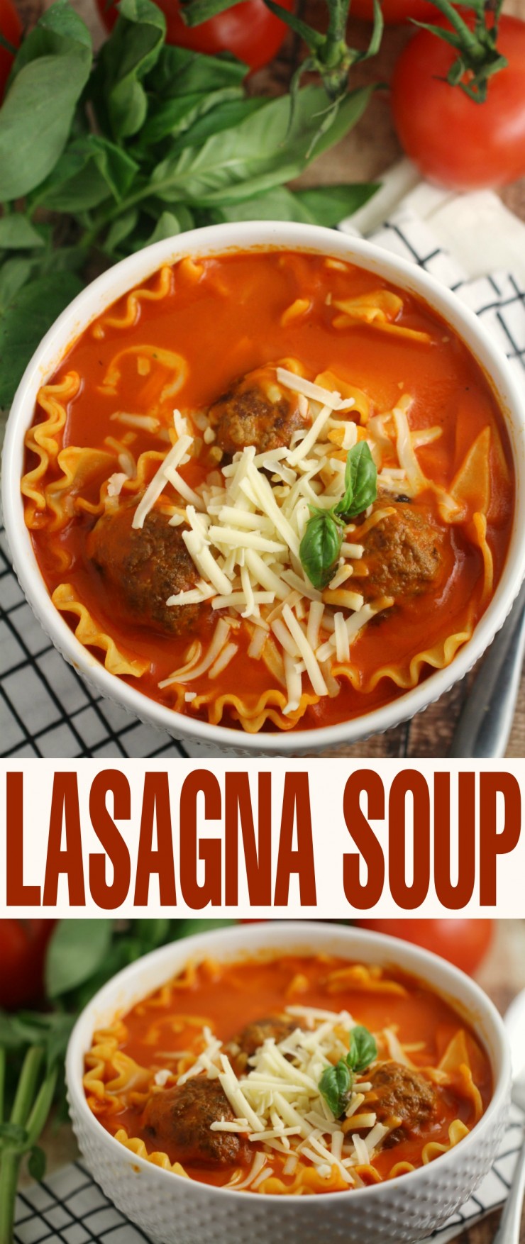 This Lasagna soup is the ultimate in comfort food. It has all the cheesy-meaty goodness of lasagna with tender pieces of lasagna and a delicious tomato base that delivers all the flavours of lasagna without all the fuss.