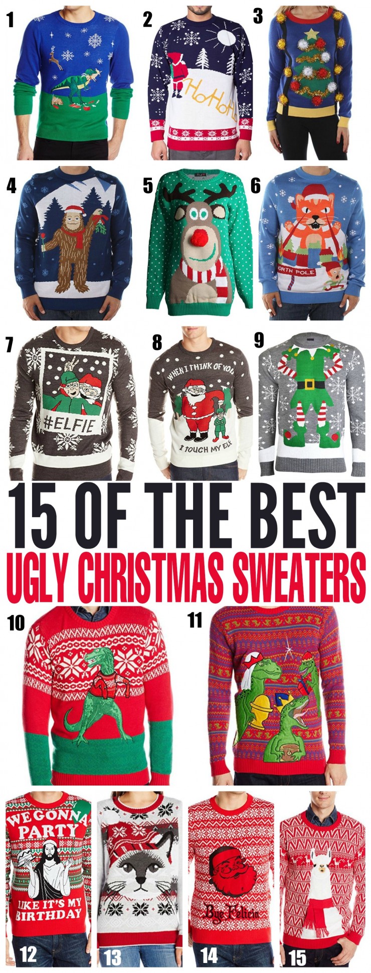  Ugly Christmas sweaters are a huge thing during the holidays, from ugly christmas sweater parties to family Christmas dinner. Check out 15 Of The Best Ugly Christmas Sweaters You Can Get On Amazon!