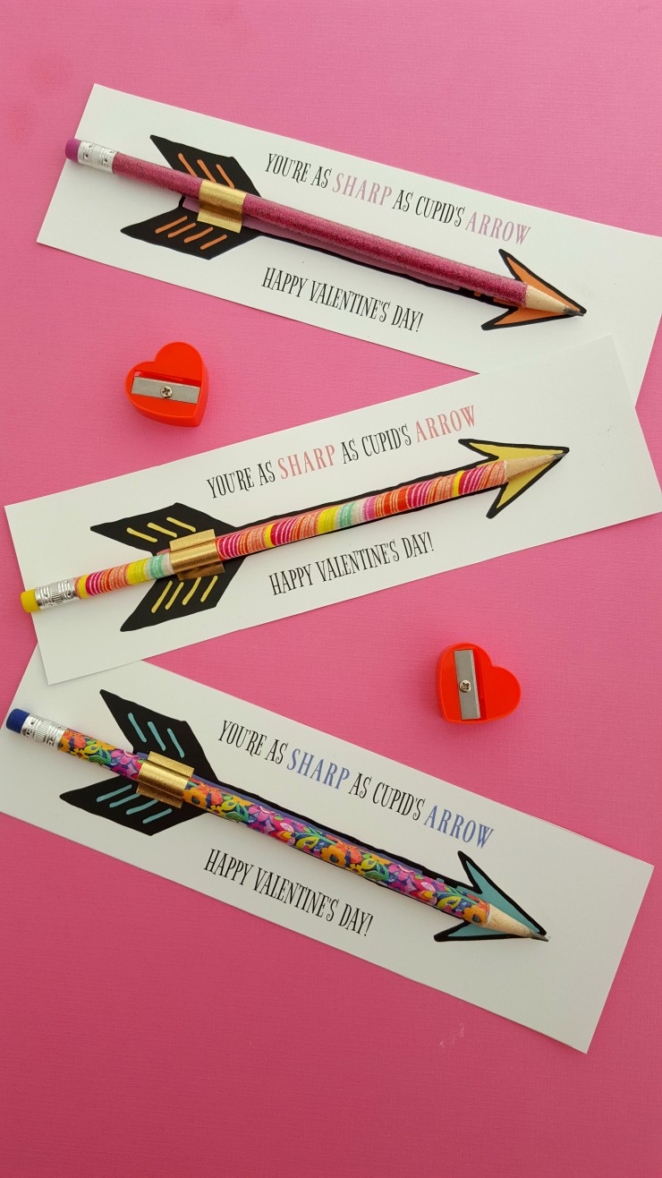 This Cupid’s Arrow Pencil Valentine's Day Printable is such a fun and cute way to do this years class valentines day cards. 