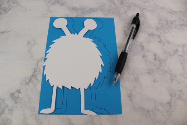 Valentine's Day Blue Monster Cards - Frugal Mom Eh!
