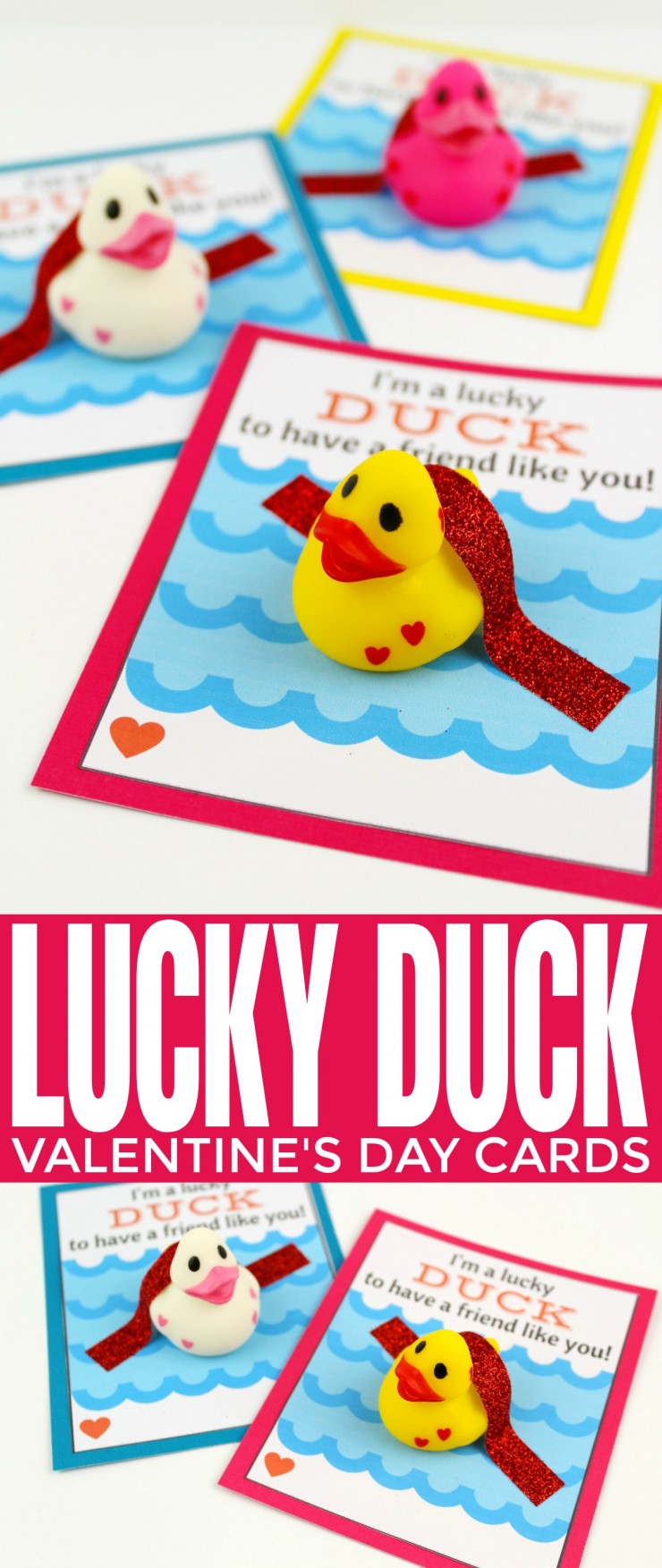 These lucky duck valentine's day cards are super cute and perfect for classroom valentines! What a great way for your child to let their friends know they care!