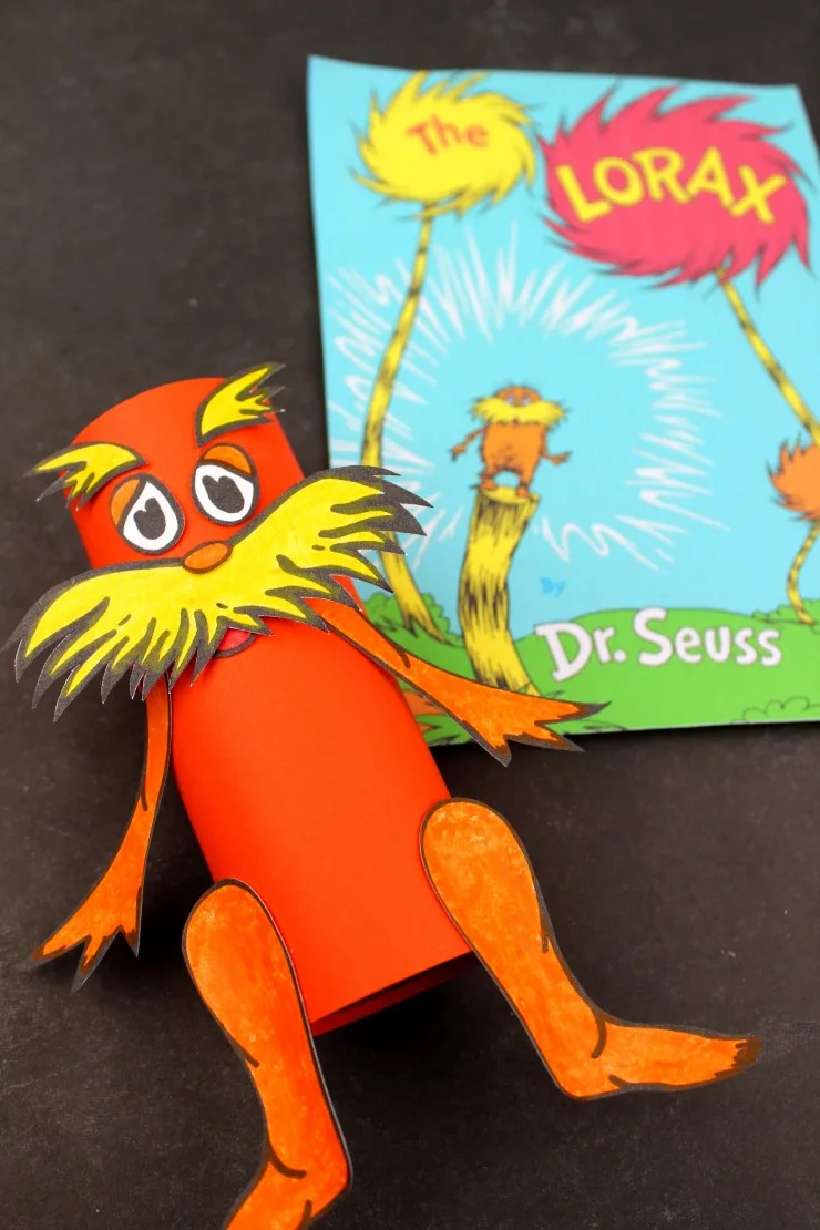 This Toilet Paper Tube Lorax Colouring Craft is a fun kids craft that ties in really well with classic Dr. Seuss book - The Lorax. It’s a perfect craft for Dr. Seuss day which is coming up on the March 2nd!