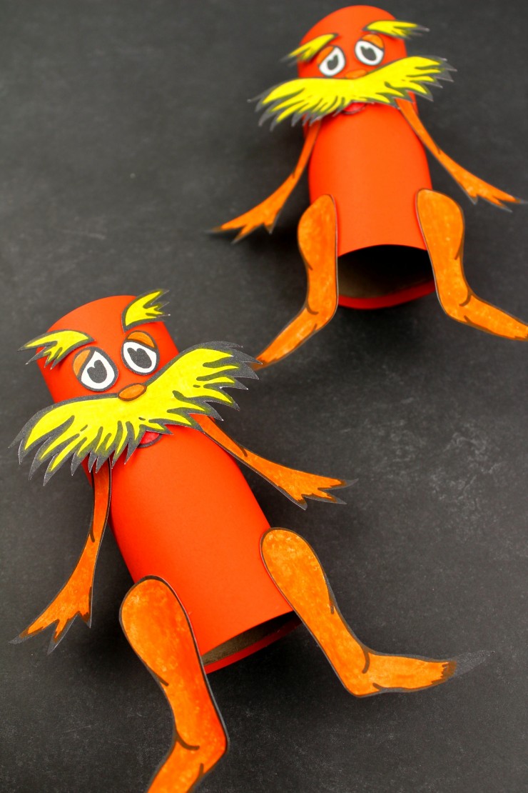 This Toilet Paper Tube Lorax Colouring Craft is a fun kids craft that ties in really well with classic Dr. Seuss book - The Lorax. It’s a perfect craft for Dr. Seuss day which is coming up on the March 2nd!