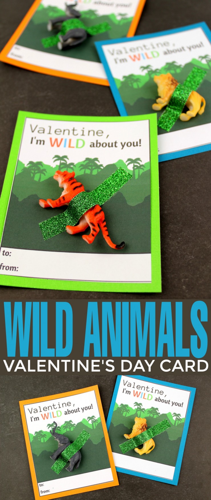 These wild animal valentine’s day cards are super cute and perfect for classroom valentines! What a great way for your child to let their friends know they care!