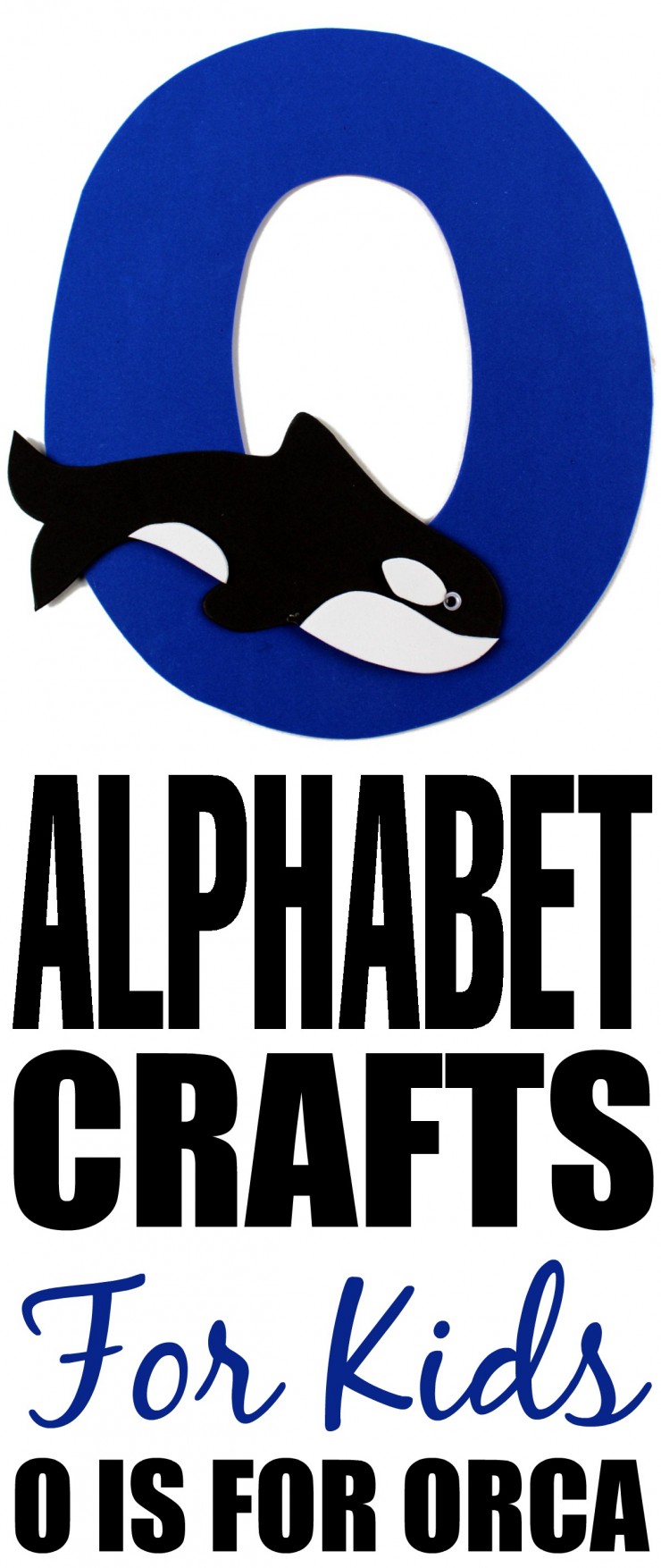 This week in my series of ABCs kids crafts featuring the Alphabet, we are doing a O is for Orca craft. These Alphabet Crafts For Kids are a fun way to introduce your child to the alphabet.