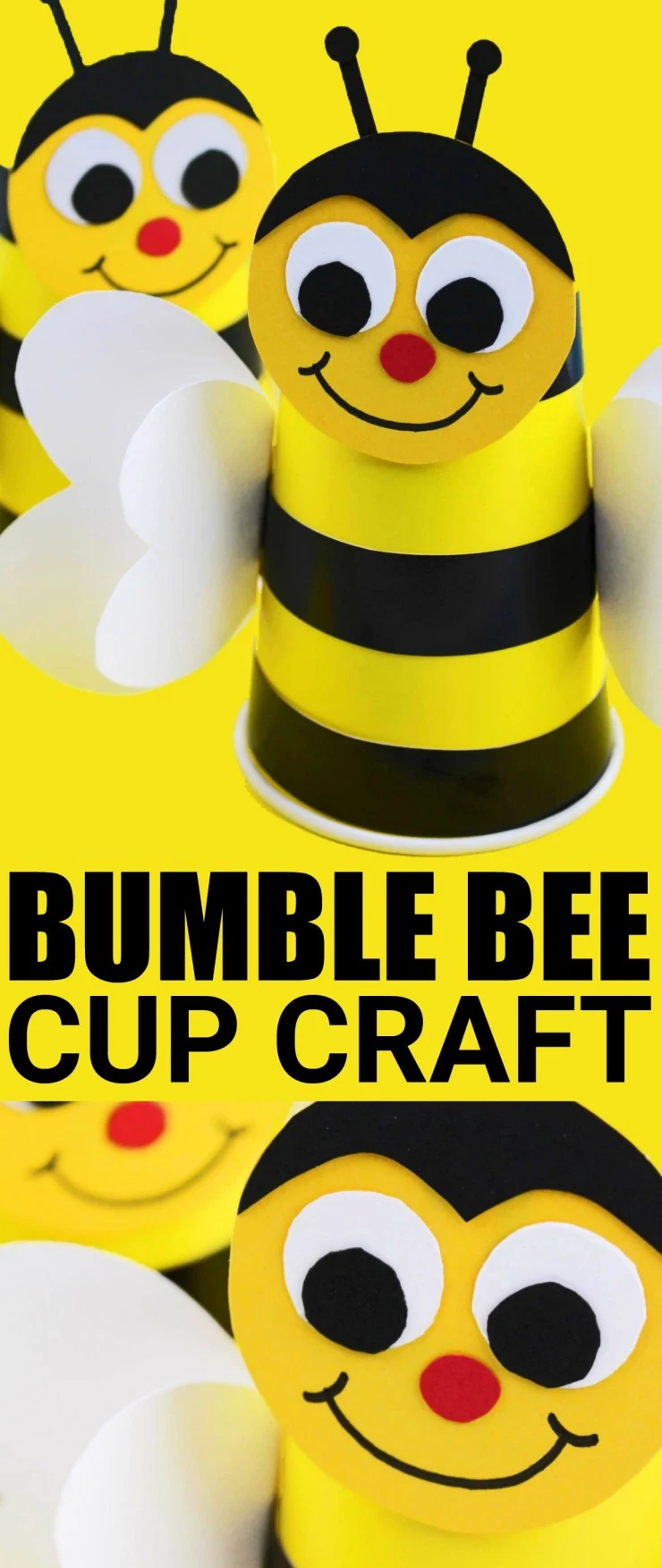 Bumble Bee Cup Craft - Frugal Mom Eh!
