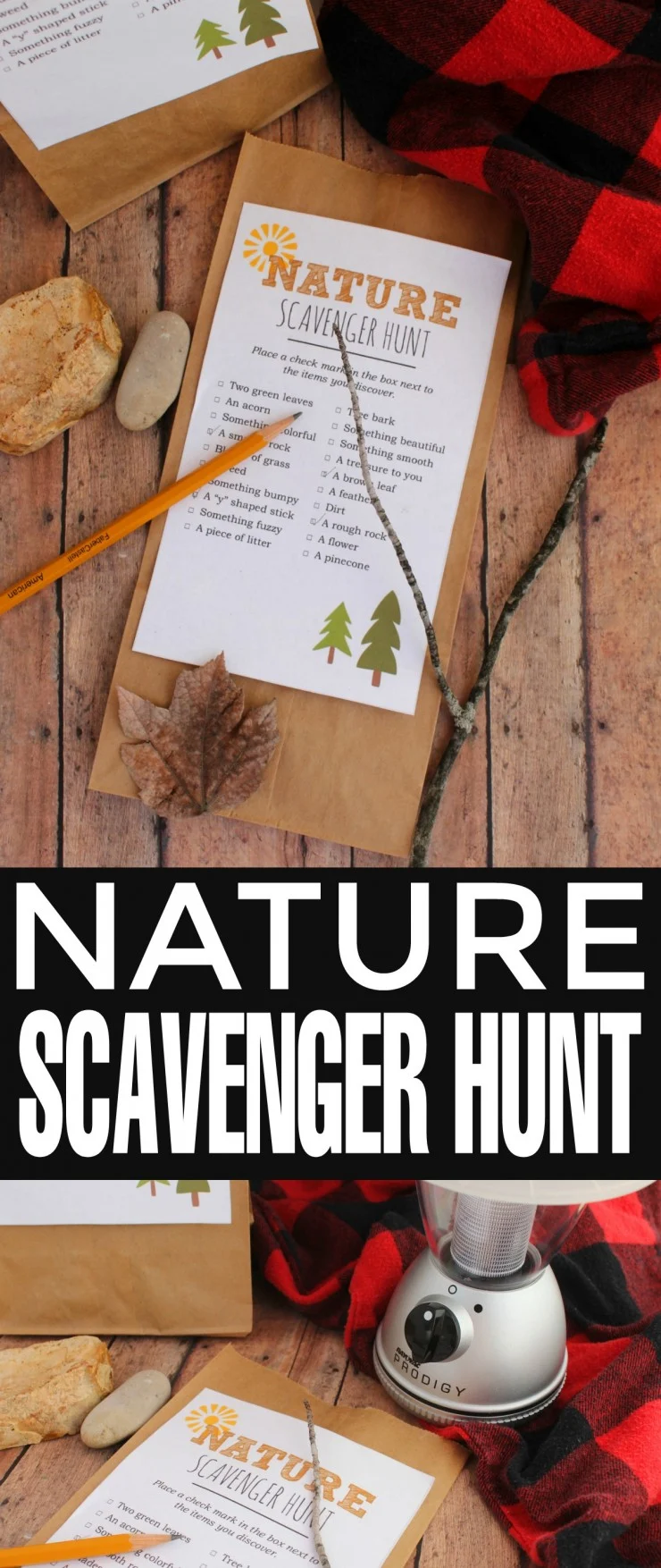 This Nature Scavenger Hunt Printable is perfect to take on camping trips, to the park, or even just the back yard for a fun nature scavenger hunt!