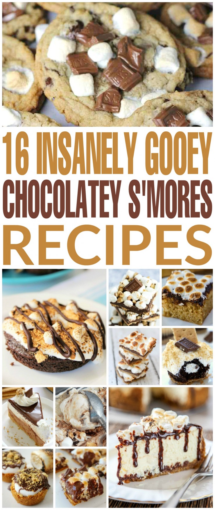 Try one or more of these 16 Insanely Gooey, Chocolatey S'mores Recipes. Inspired by S'mores, these decadent recipes are sure to be a hit!