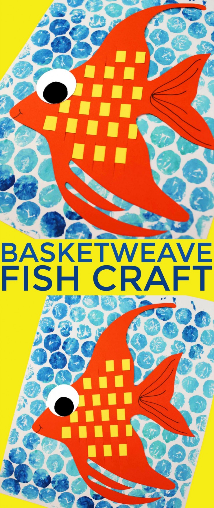 This is a wonderful classroom project. How cute would these Basketweave fish look on a bulletin board in a rainbow of colours!
