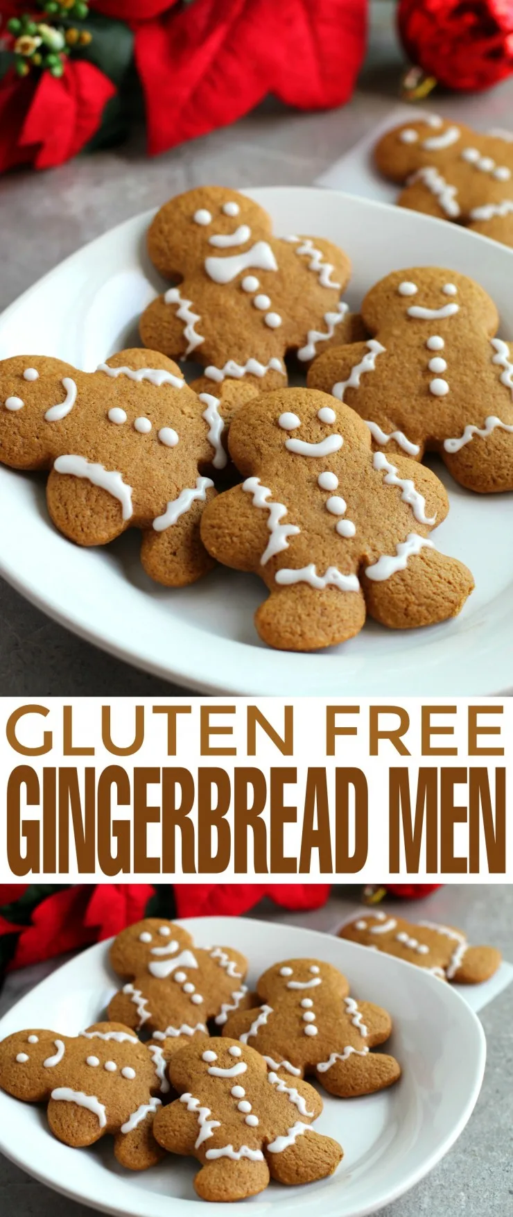 This recipe for Gluten Free Gingerbread Men Cookies results in cookies your whole family can enjoy over the holiday season. 