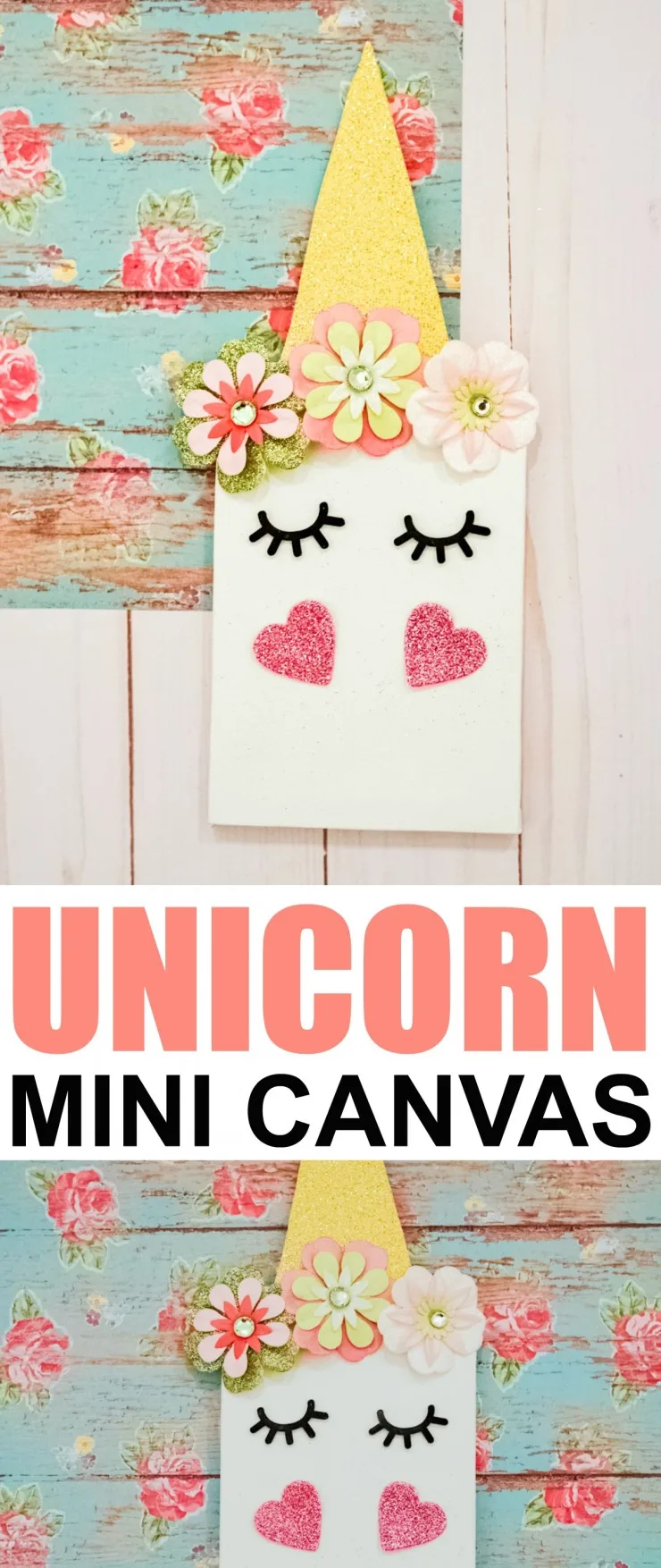This Unicorn Mini Canvas is a fun and simple unicorn craft for kids. Kids will have fun creating and showcasing their perfect mini unicorn art in their room.