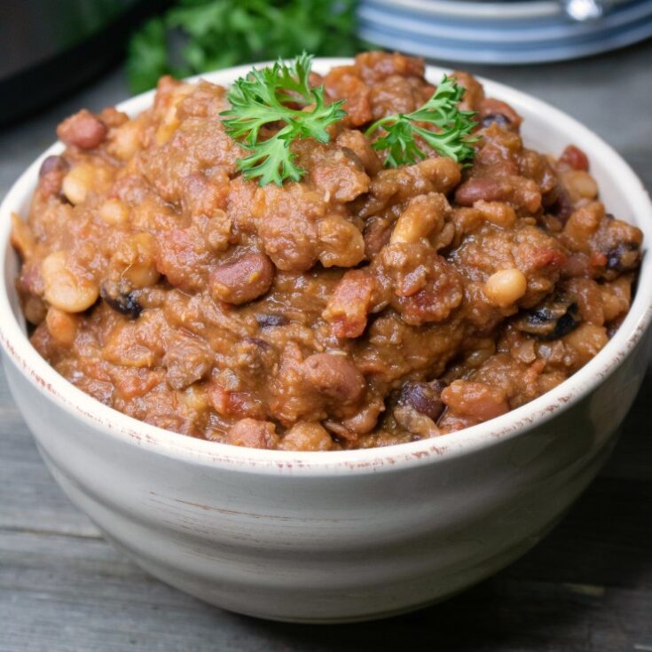 Instant Pot Bean Stew with Beef