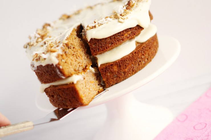 This classic Carrot Cake recipe results in a perfectly moist cake topped off with a delicious cream cheese frosting that will have you asking for seconds!