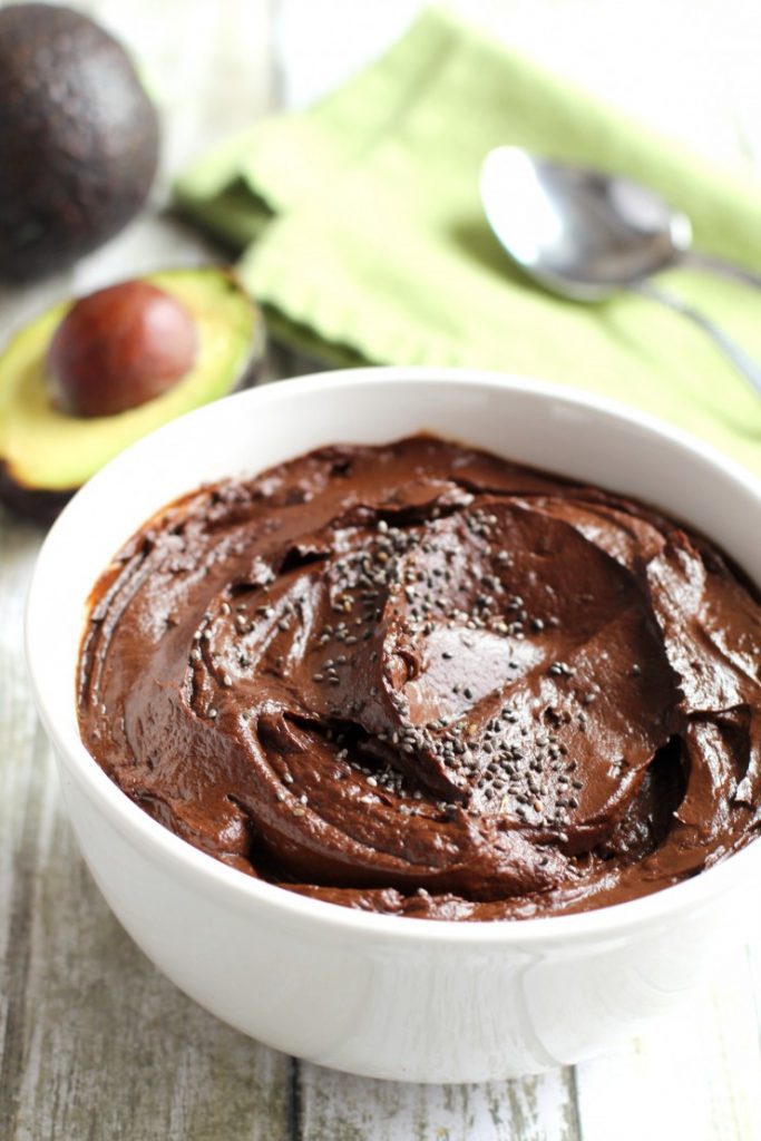 Keto Chocolate Chia Avocado Pudding - Sugar free pudding recipe