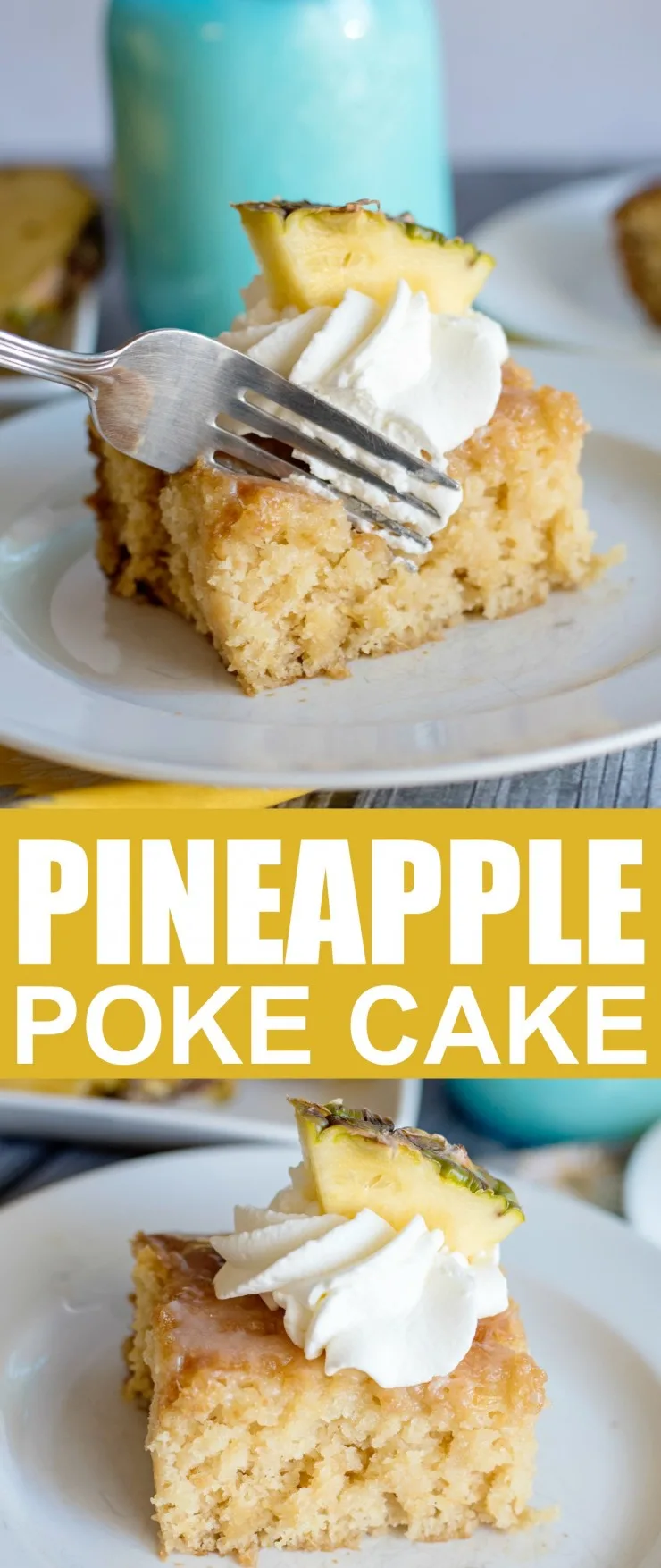 This Pineapple Poke Cake is packed full of tangy sweet flavour that is sure to be a summertime hit.