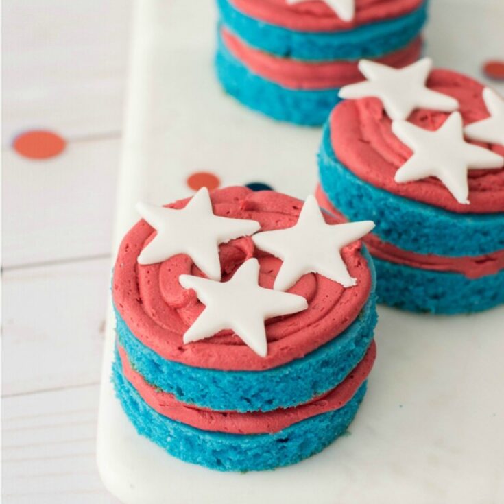 4th of July Mini Cakes