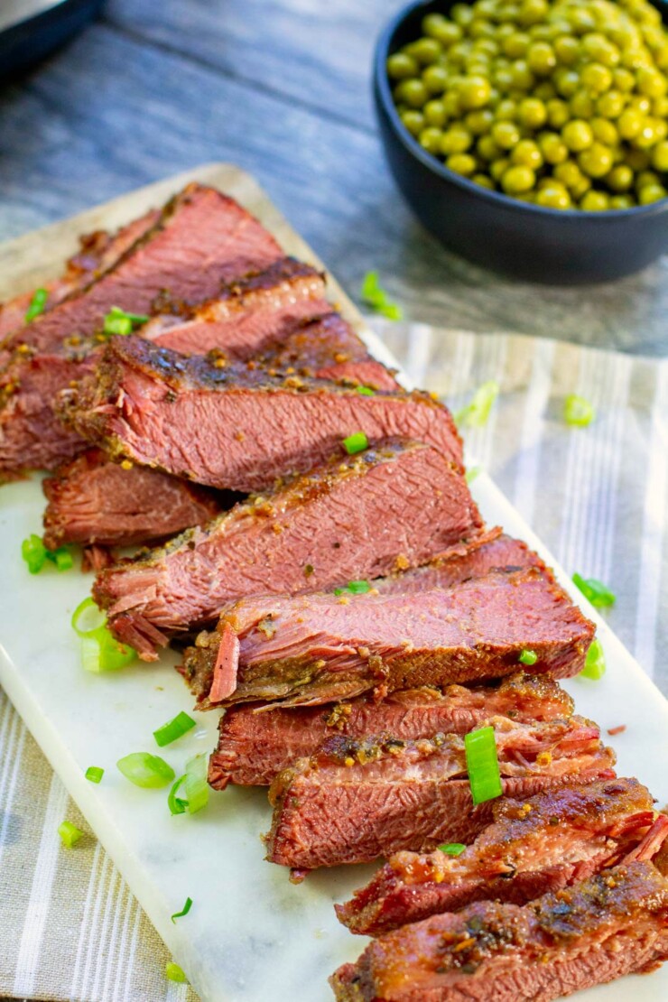 This easy yet flavourful and tender corned beef brisket is made conveniently in the Instant Pot in no time!
