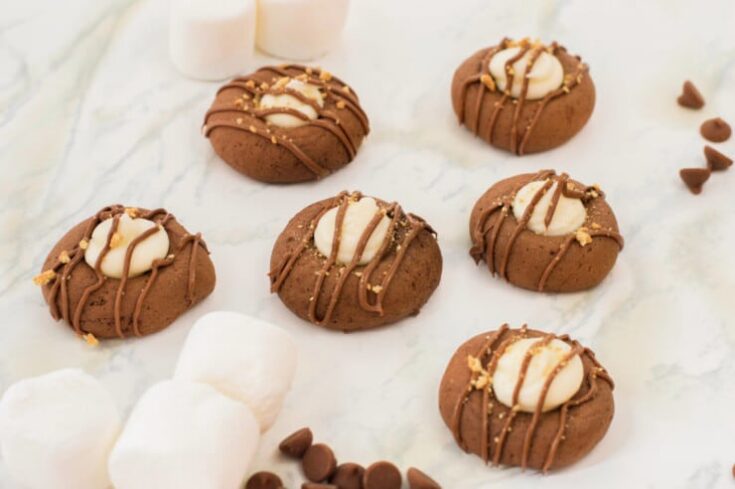 S’mores Thumbprint Cookies