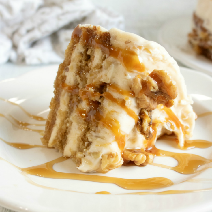 Apple Torte with Maple Walnut Cream Cheese Filling
