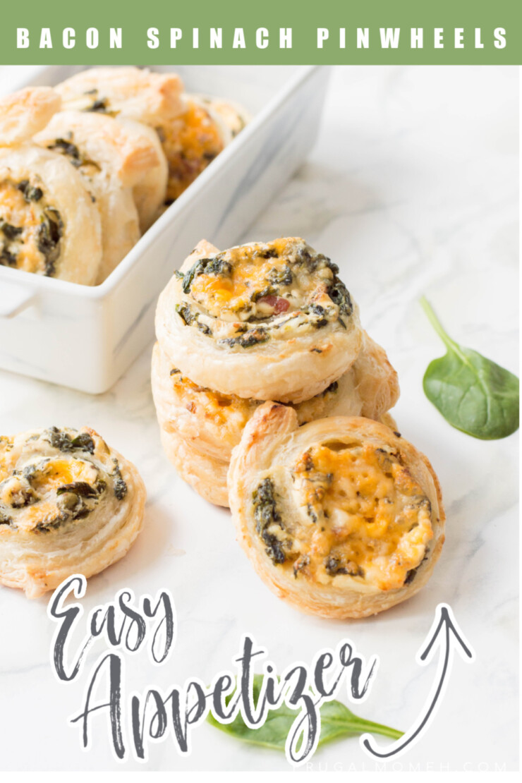 When it comes to entertaining, having an easy and delicious appetizer in your repetoir like these Bacon Spinach Pinwheels is a must. They are a crowd pleasing appetizer made with ingredients that are easy to find which are sure to make them a go-to recipe.