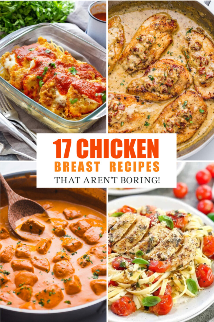 Check out these 17 Flavourful Chicken Breast Recipes that aren't Boring the next time you are wondering what to do with that package of chicken breasts.