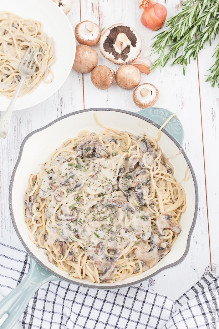 Image for Vegan One Pot Creamy Mushroom Pasta