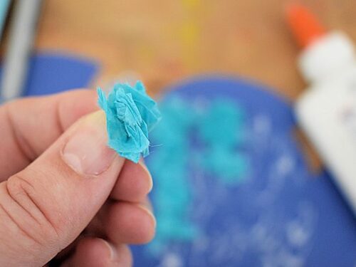 Tissue Paper Fish Craft - Frugal Mom Eh!