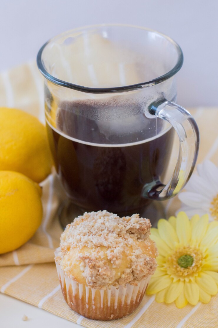 Lemon lovers will love these tangy lemon crumble muffins, a perfect addition to breakfast or mid-morning snack. These lemon muffins are bright, fresh, and so tender and moist with satisfying crunch from the streusel topping.