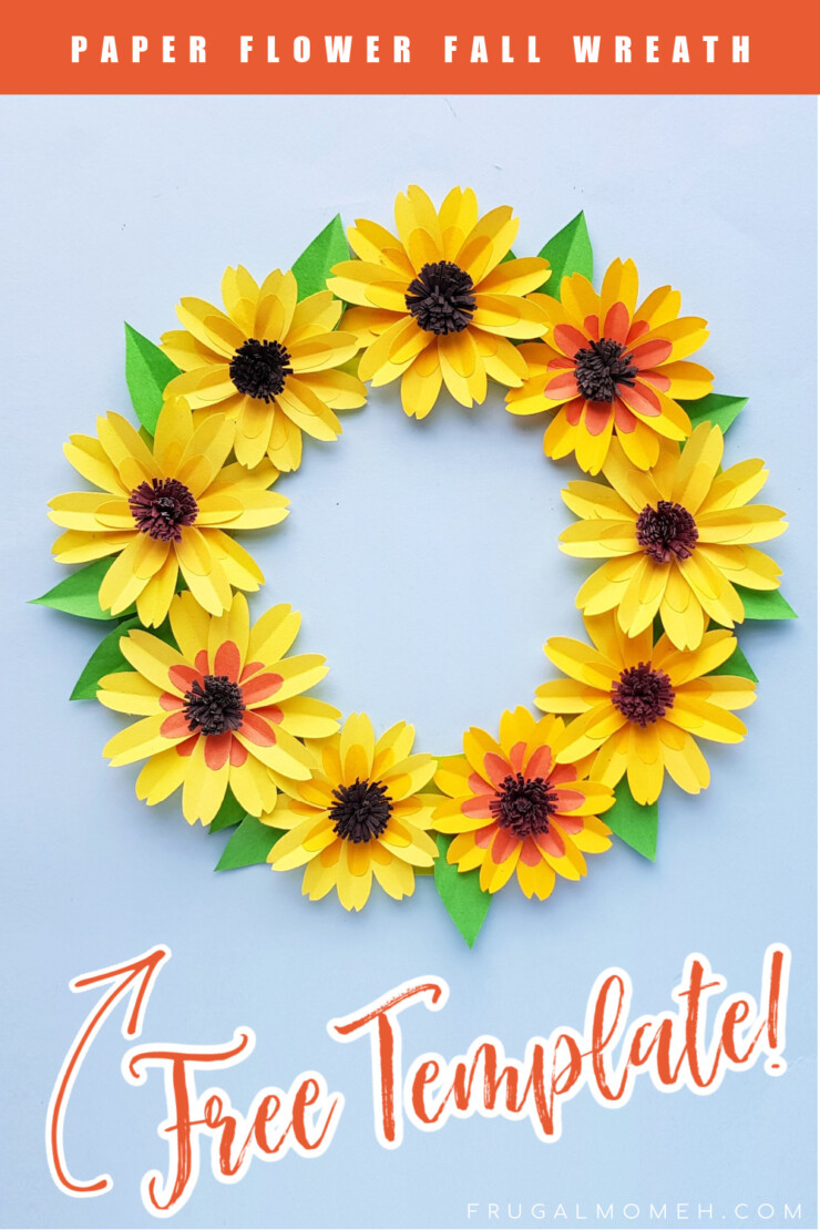 Bring on Autumn with this adorable Fall Paper Flower Wreath craft. This project is an easy paper crafting project for the autumn that any level of crafter can accomplish.