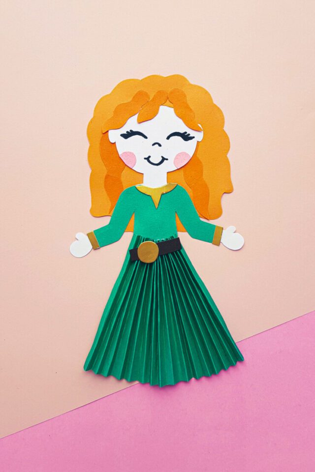 Disney Princess Merida Paper Doll Craft - Kids papercraft project