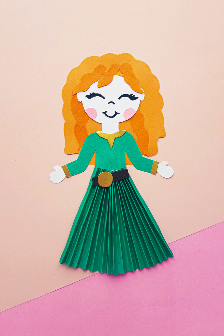 This Disney Princess Merida Paper Doll Craft is not only adorable, but it is also easy to make. Along with the step by step directions below, this craft comes with a free printable document to help aid you in making it.