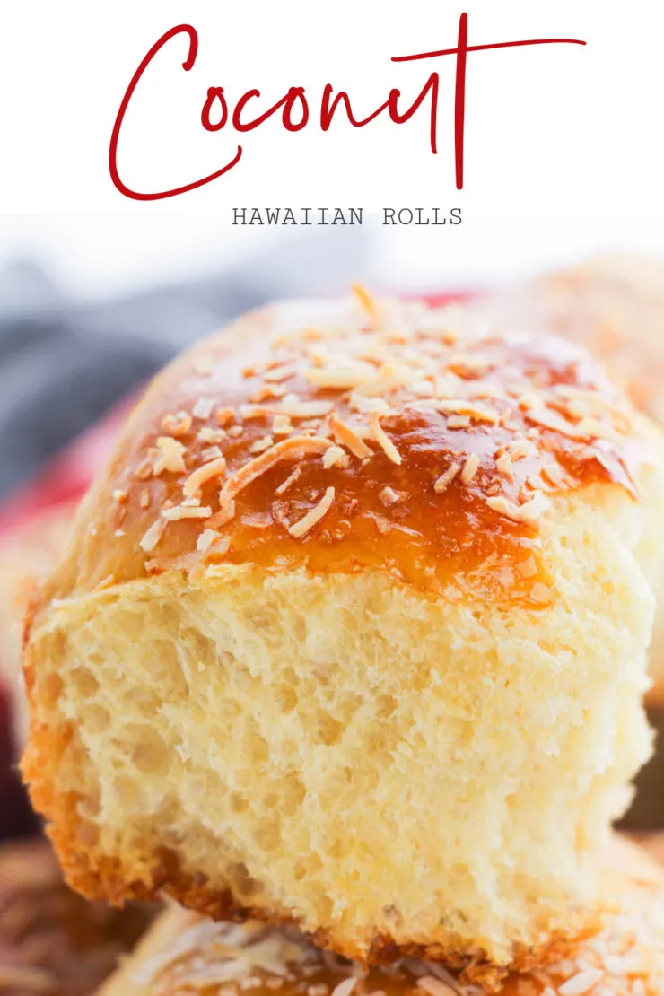 Soft and fluffy, these coconut Hawaiian rolls are unbelievably good! A hint of pineapple and the dusting of coconut give these rolls an addictive tropical flavour that makes them a welcome addition to any meal.