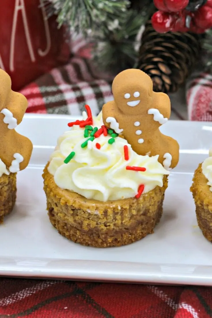 Mini Gingerbread Cheesecakes
