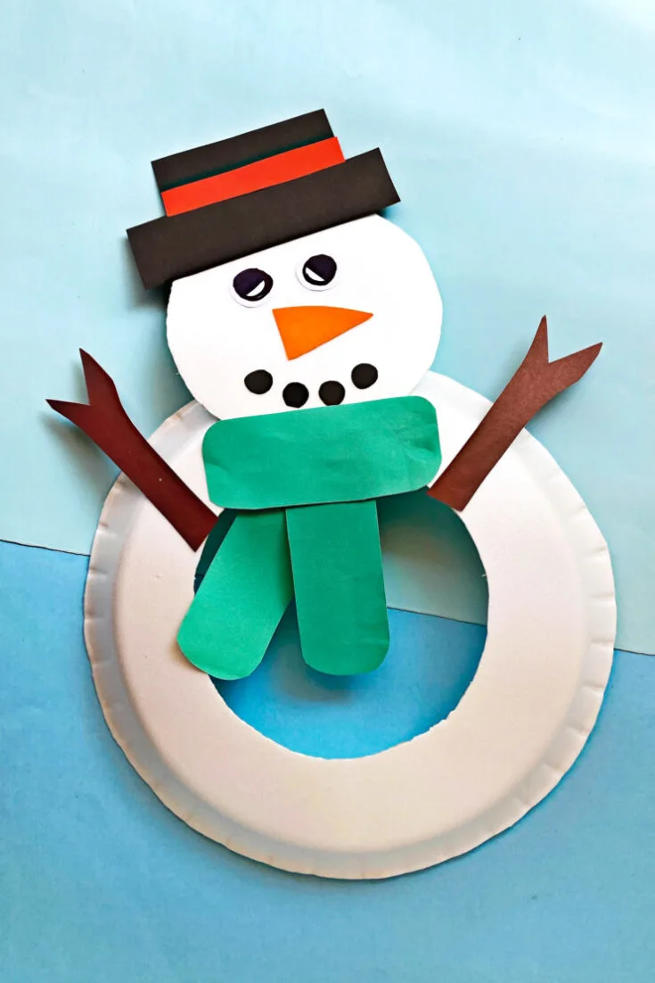 Paper Plate Snowman
