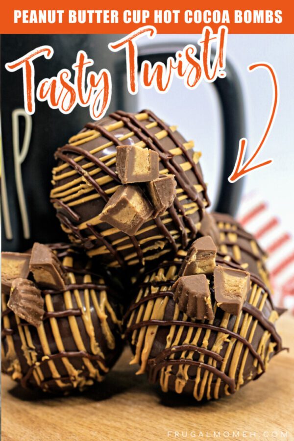 Peanut Butter Cup Hot Chocolate Bombs - Hot Chocolate Bomb Recipe
