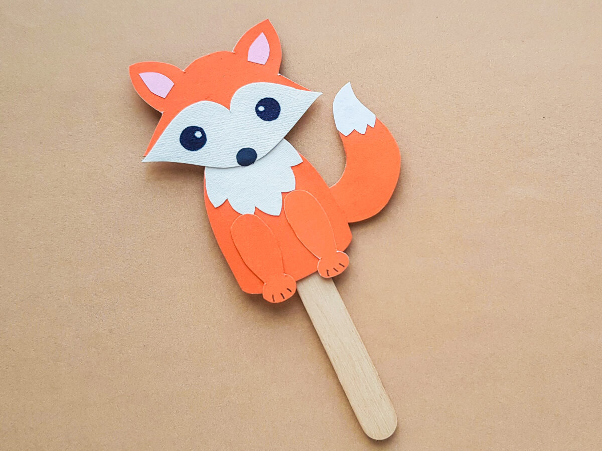 Papercraft Fox Puppet - Kids Animal Craft - Frugal Mom Eh!